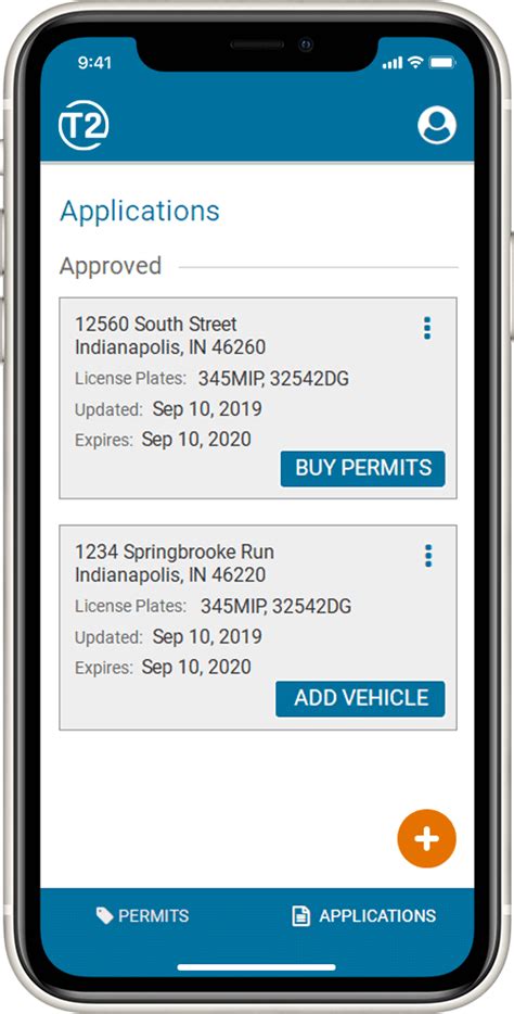 Log in to apply for permits or update your registration .